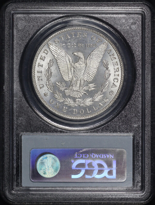 Reverse of this 1887/6 Overdate Morgan Dollar PCGS MS-64