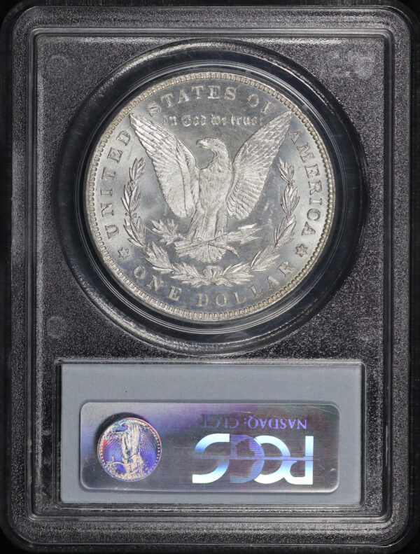 Reverse of this 1887/6 Morgan Dollar Overdate PCGS MS-65 CAC