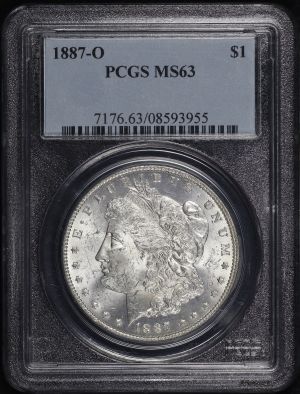 Obverse of this 1887-O Morgan Dollar PCGS MS-63