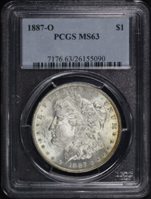 Obverse of this 1887-O Morgan Dollar PCGS MS-63