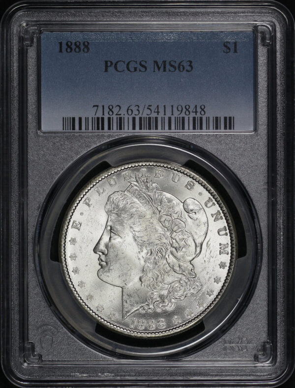 Obverse of this 1888 Morgan Dollar PCGS MS-63