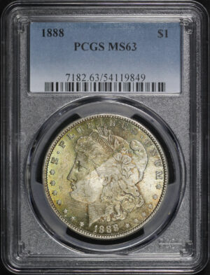 Obverse of this 1888 Morgan Dollar PCGS MS-63