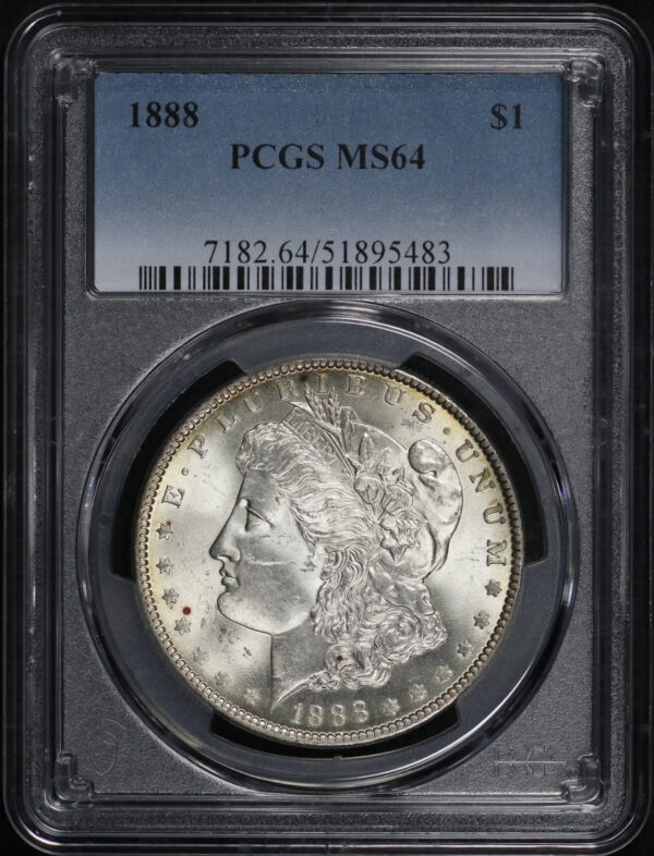 Obverse of this 1888 Morgan Dollar PCGS MS-64