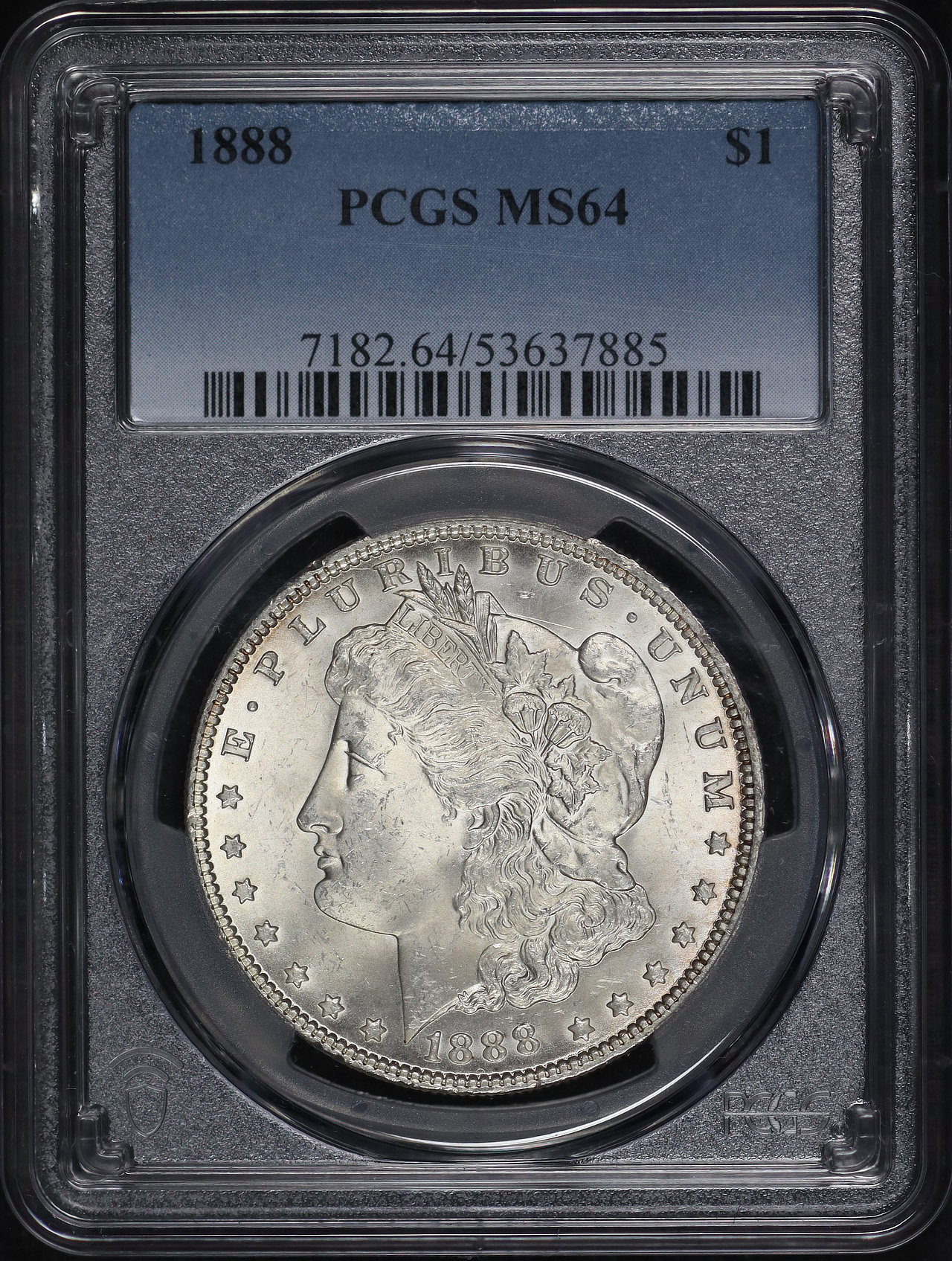 Obverse of this 1888 Morgan Dollar PCGS MS-64