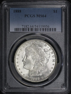 Obverse of this 1888 Morgan Dollar PCGS MS-64