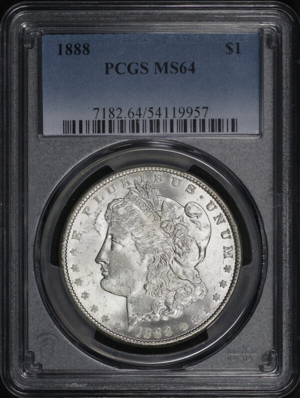 Obverse of this 1888 Morgan Dollar PCGS MS-64