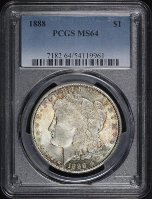 Obverse of this 1888 Morgan Dollar PCGS MS-64