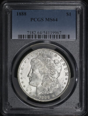 Obverse of this 1888 Morgan Dollar PCGS MS-64