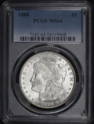 Obverse of this 1888 Morgan Dollar PCGS MS-64