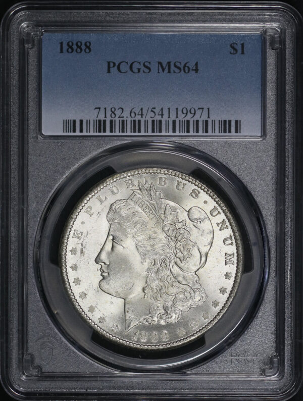 Obverse of this 1888 Morgan Dollar PCGS MS-64