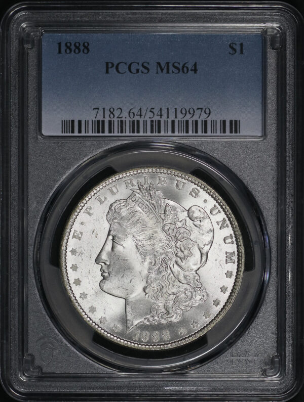 Obverse of this 1888 Morgan Dollar PCGS MS-64