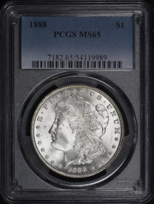 Obverse of this 1888 Morgan Dollar PCGS MS-65