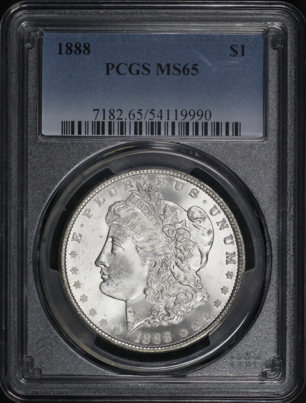 Obverse of this 1888 Morgan Dollar PCGS MS-65