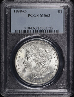 Obverse of this 1888-O Morgan Dollar PCGS MS-63