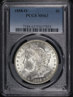 Obverse of this 1888-O Morgan Dollar PCGS MS-63
