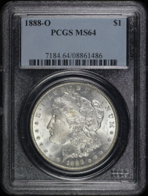 Obverse of this 1888-O Morgan Dollar PCGS MS-64