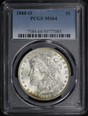Obverse of this 1888-O Morgan Dollar PCGS MS-64