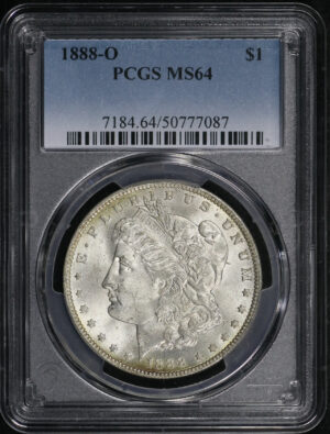 Obverse of this 1888-O Morgan Dollar PCGS MS-64