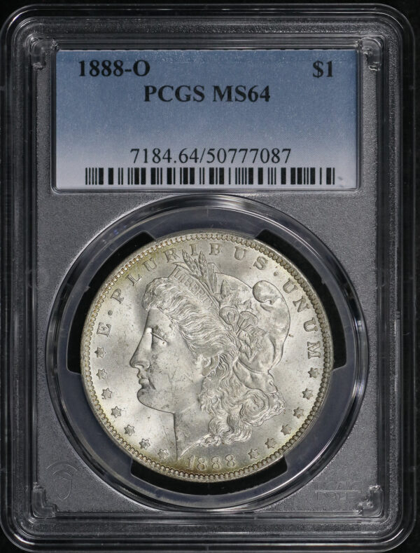 Obverse of this 1888-O Morgan Dollar PCGS MS-64