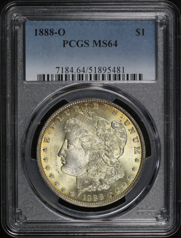 Obverse of this 1888-O Morgan Dollar PCGS MS-64