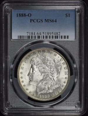 Obverse of this 1888-O Morgan Dollar PCGS MS-64
