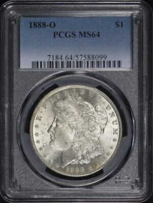 Obverse of this 1888-O Morgan Dollar PCGS MS-64