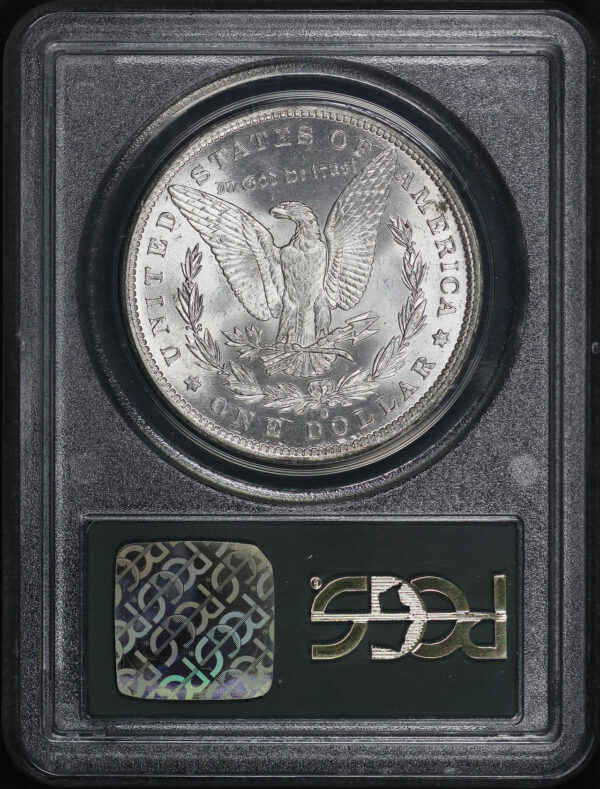 Reverse of this 1888-O Morgan Dollar PCGS MS-65 Old Green Gasket Holder
