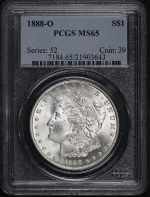 Obverse of this 1888-O Morgan Dollar PCGS MS-65