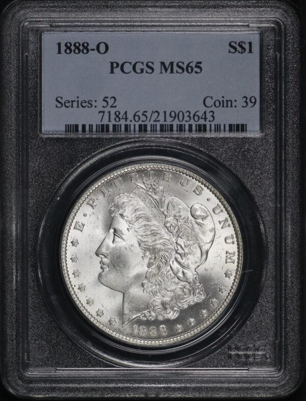 Obverse of this 1888-O Morgan Dollar PCGS MS-65