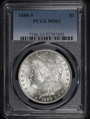 Obverse of this 1888-S Morgan Dollar PCGS MS-63