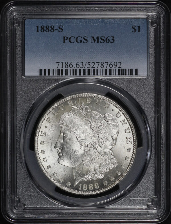 Obverse of this 1888-S Morgan Dollar PCGS MS-63