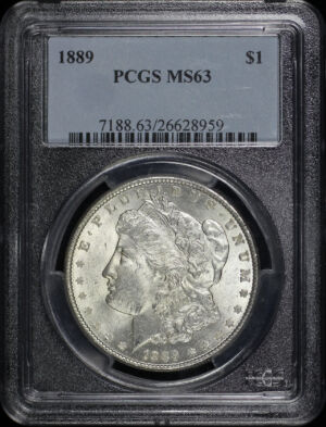 Obverse of this 1889 Morgan Dollar PCGS MS-63