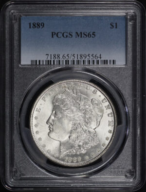 Obverse of this 1889 Morgan Dollar PCGS MS-65
