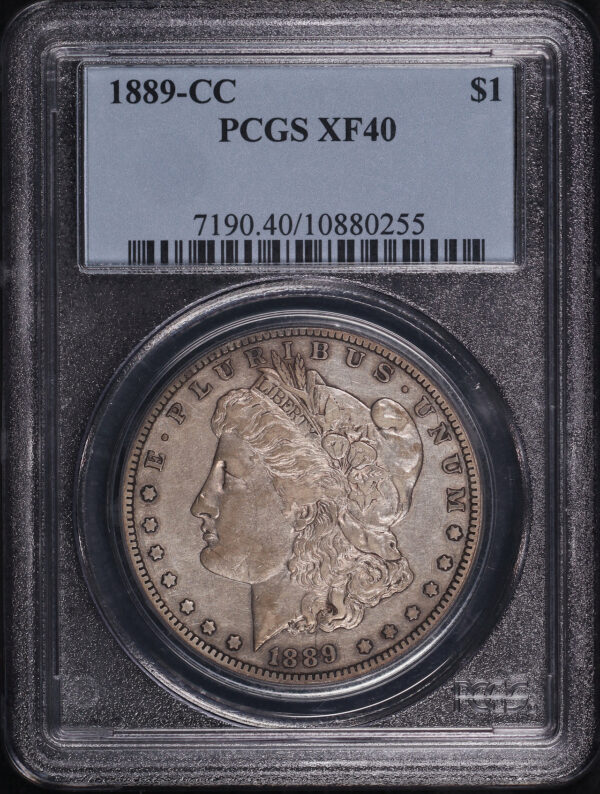 Obverse of this 1889-CC Morgan Dollar PCGS XF-40