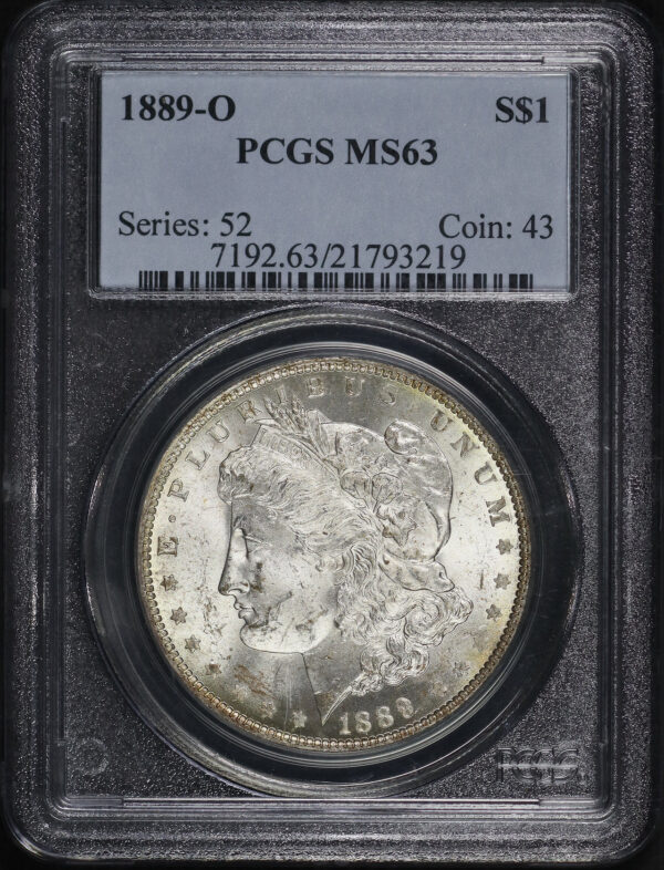 Obverse of this 1889-O Morgan Dollar PCGS MS-63