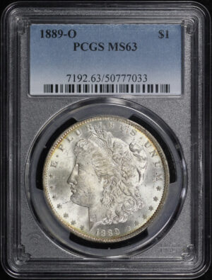 Obverse of this 1889-O Morgan Dollar PCGS MS-63