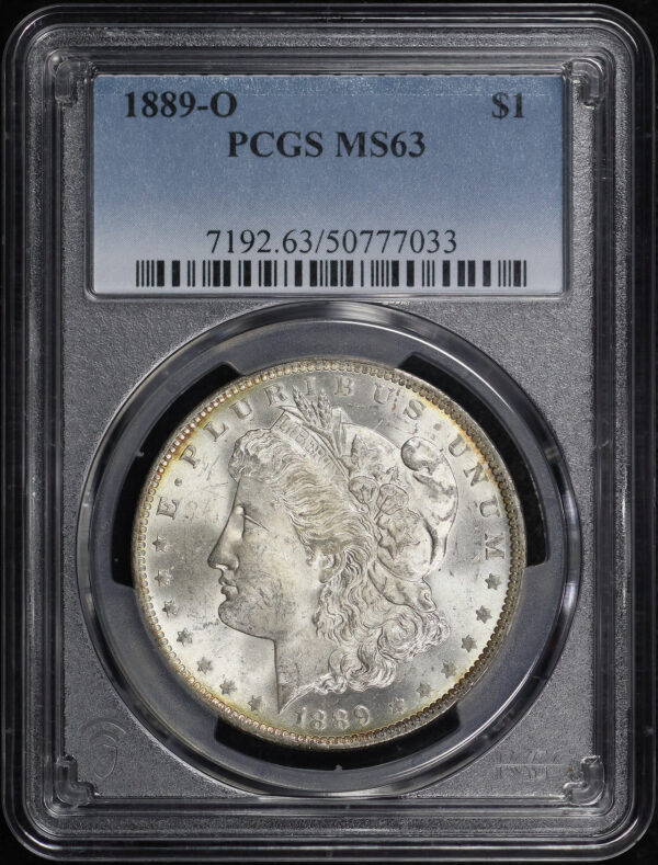Obverse of this 1889-O Morgan Dollar PCGS MS-63
