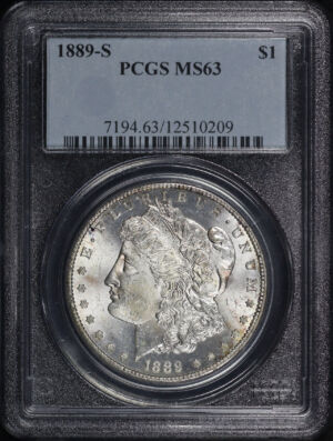 Obverse of this 1889-S Morgan Dollar PCGS MS-63