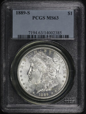 Obverse of this 1889-S Morgan Dollar PCGS MS-63