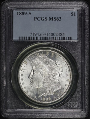 Obverse of this 1889-S Morgan Dollar PCGS MS-63