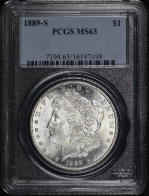 Obverse of this 1889-S Morgan Dollar PCGS MS-63