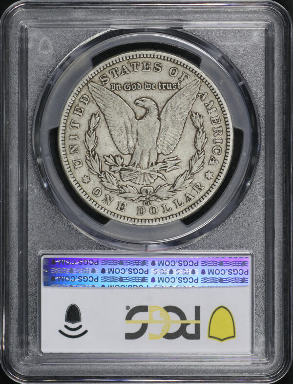Reverse of this 1890-CC Morgan Dollar PCGS VG-10