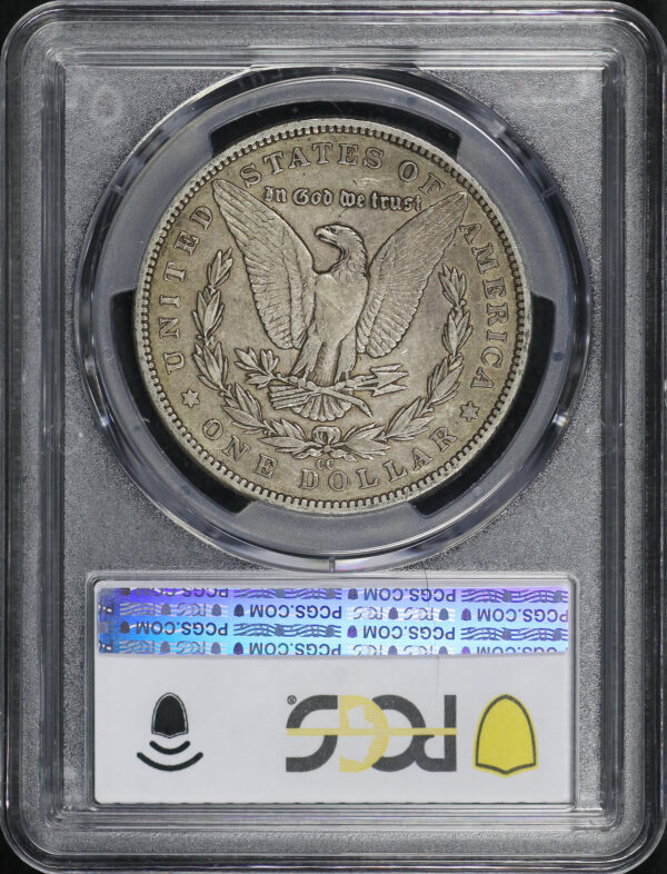 Reverse of this 1890-CC Morgan Dollar PCGS VF-25