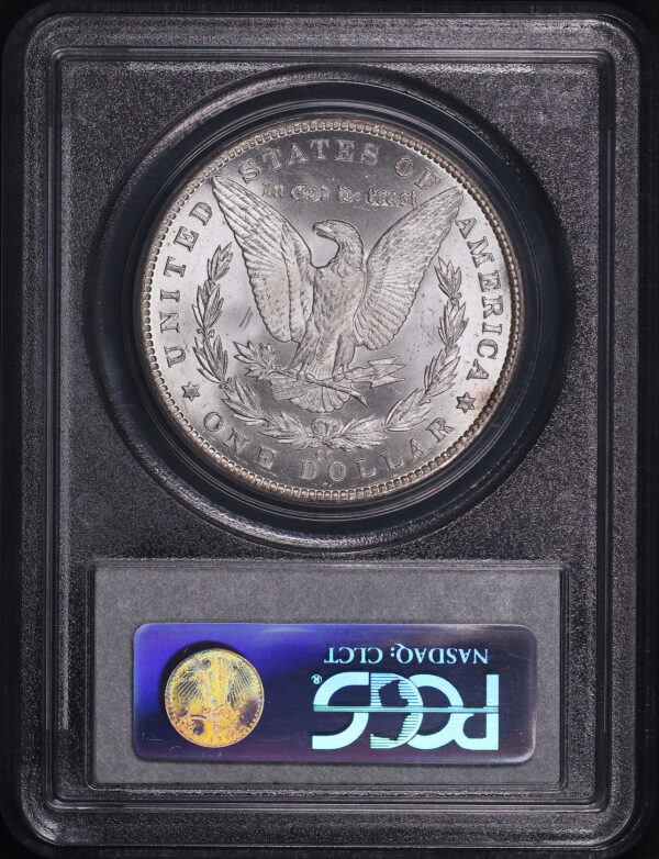 Reverse of this 1890-CC Morgan Dollar PCGS MS-63 Carson City Collection Label