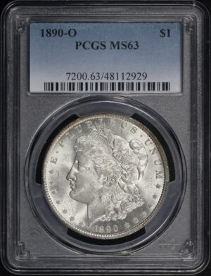 Obverse of this 1890-O Morgan Dollar PCGS MS-63