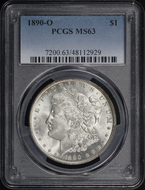 Obverse of this 1890-O Morgan Dollar PCGS MS-63