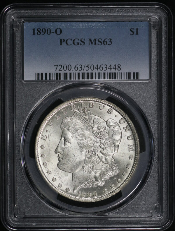 Obverse of this 1890-O Morgan Dollar PCGS MS-63