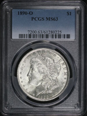 Obverse of this 1890-O Morgan Dollar PCGS MS-63