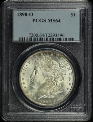 Obverse of this 1890-O Morgan Dollar PCGS MS-64