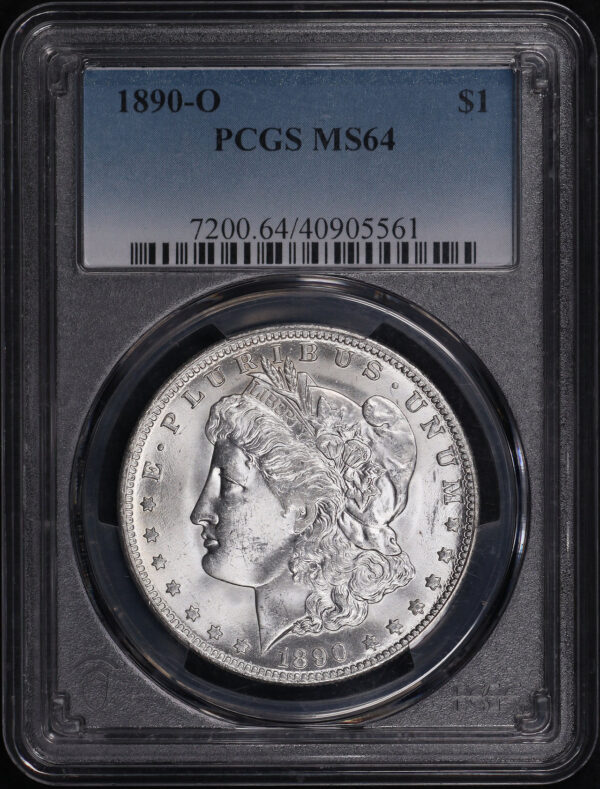Obverse of this 1890-O Morgan Dollar PCGS MS-64